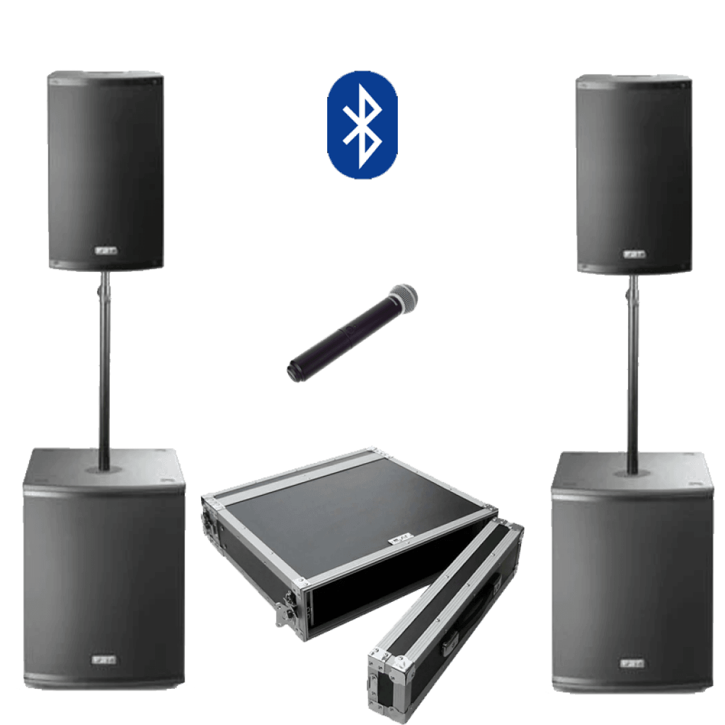 Afbeelding van Geluidsset met bluetooth en microfoon - tot circa 200 personen